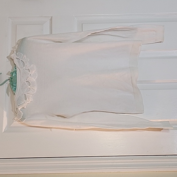 🦋CAbi white small cascade cardigan style 712 - Picture 4 of 5